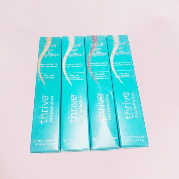 Mix 4 colors/4pcs/Thrive Causemetics Brilliant Highlighting Stick Eye Brightener - Picture 2 of 2